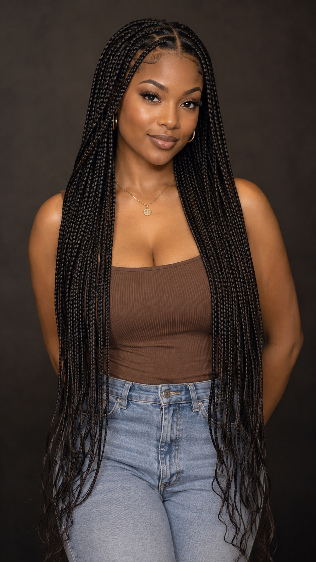 Tresses knotless longues