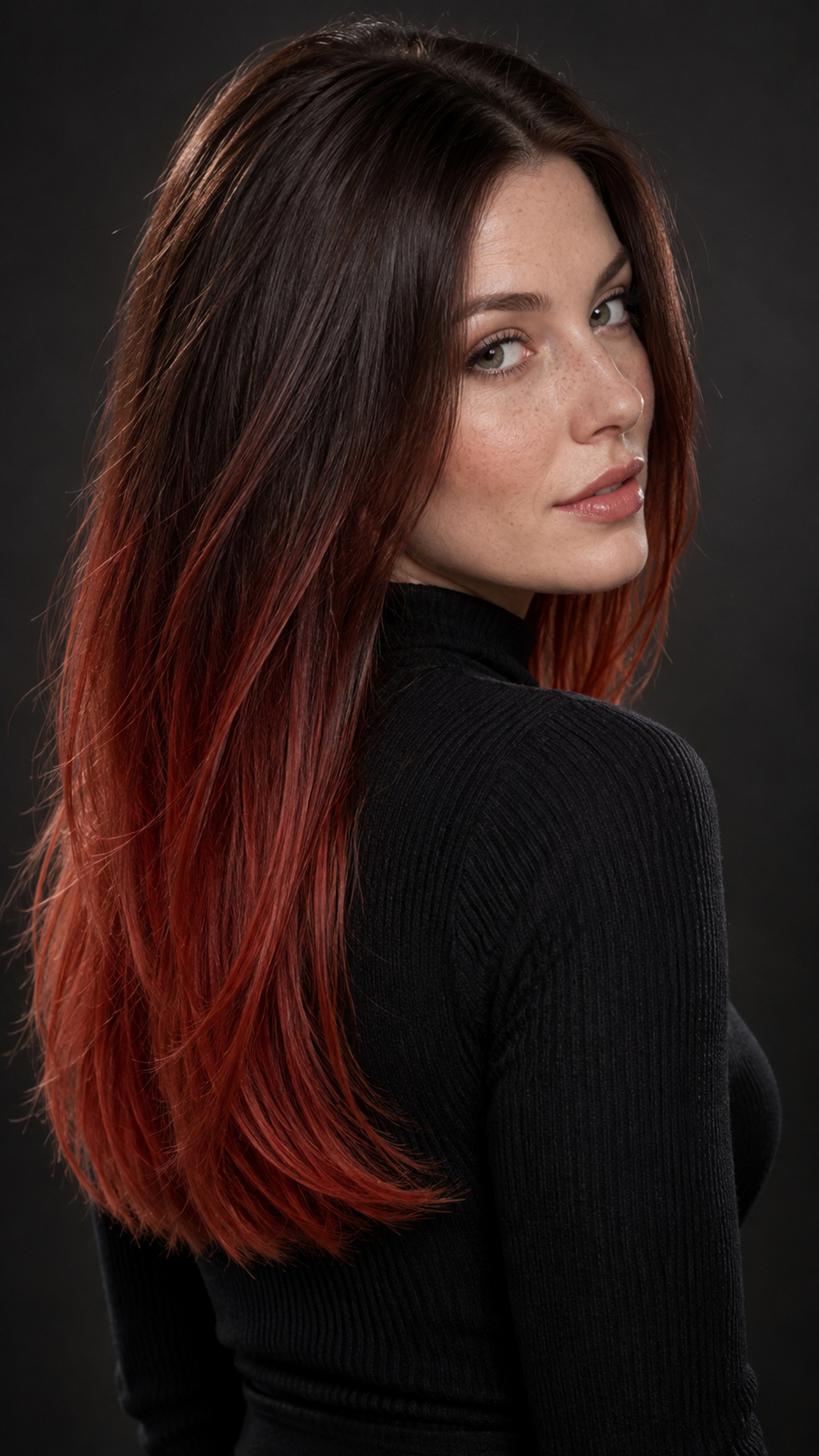 ombré rouge
