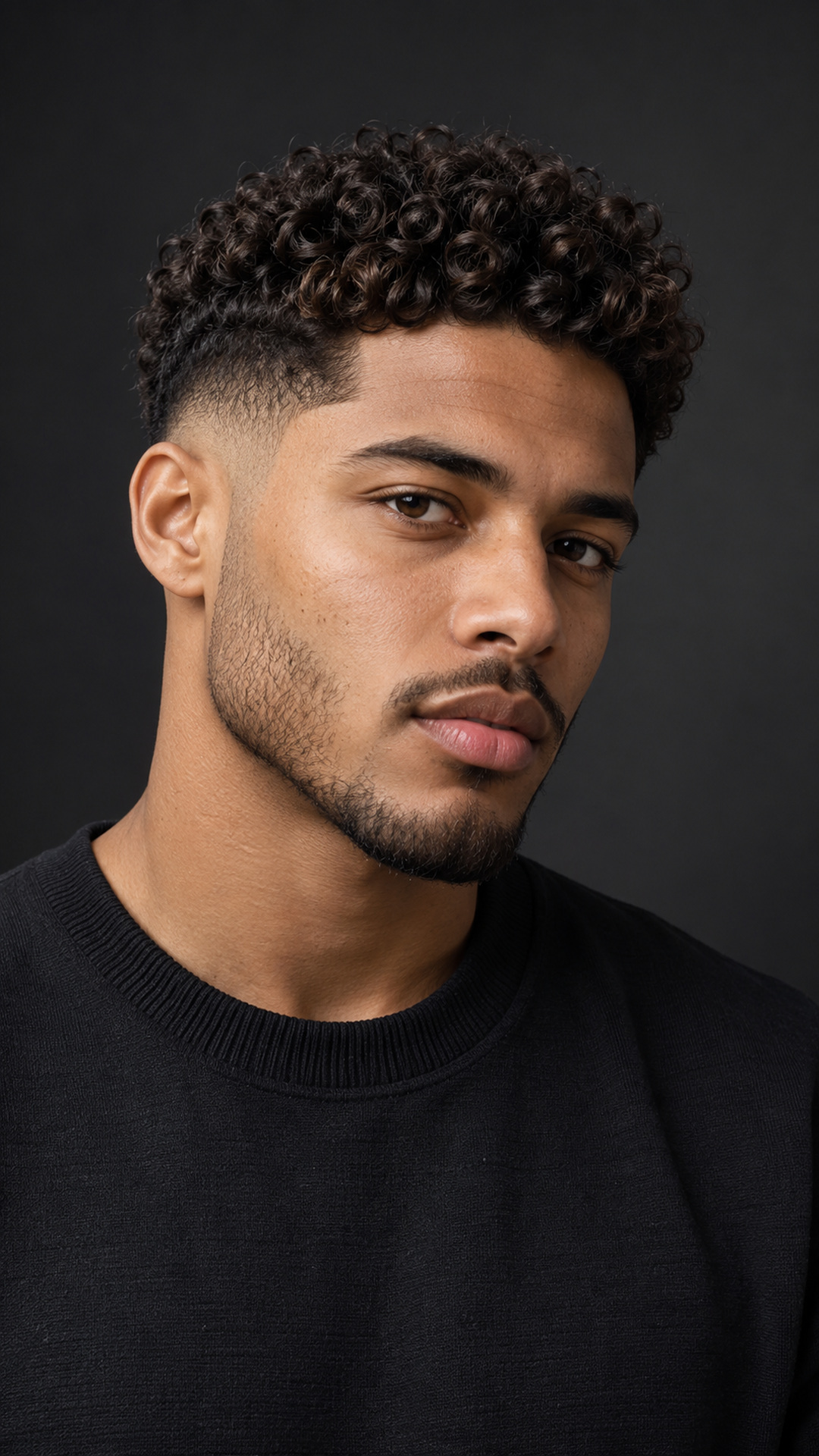 Taper fade bouclé