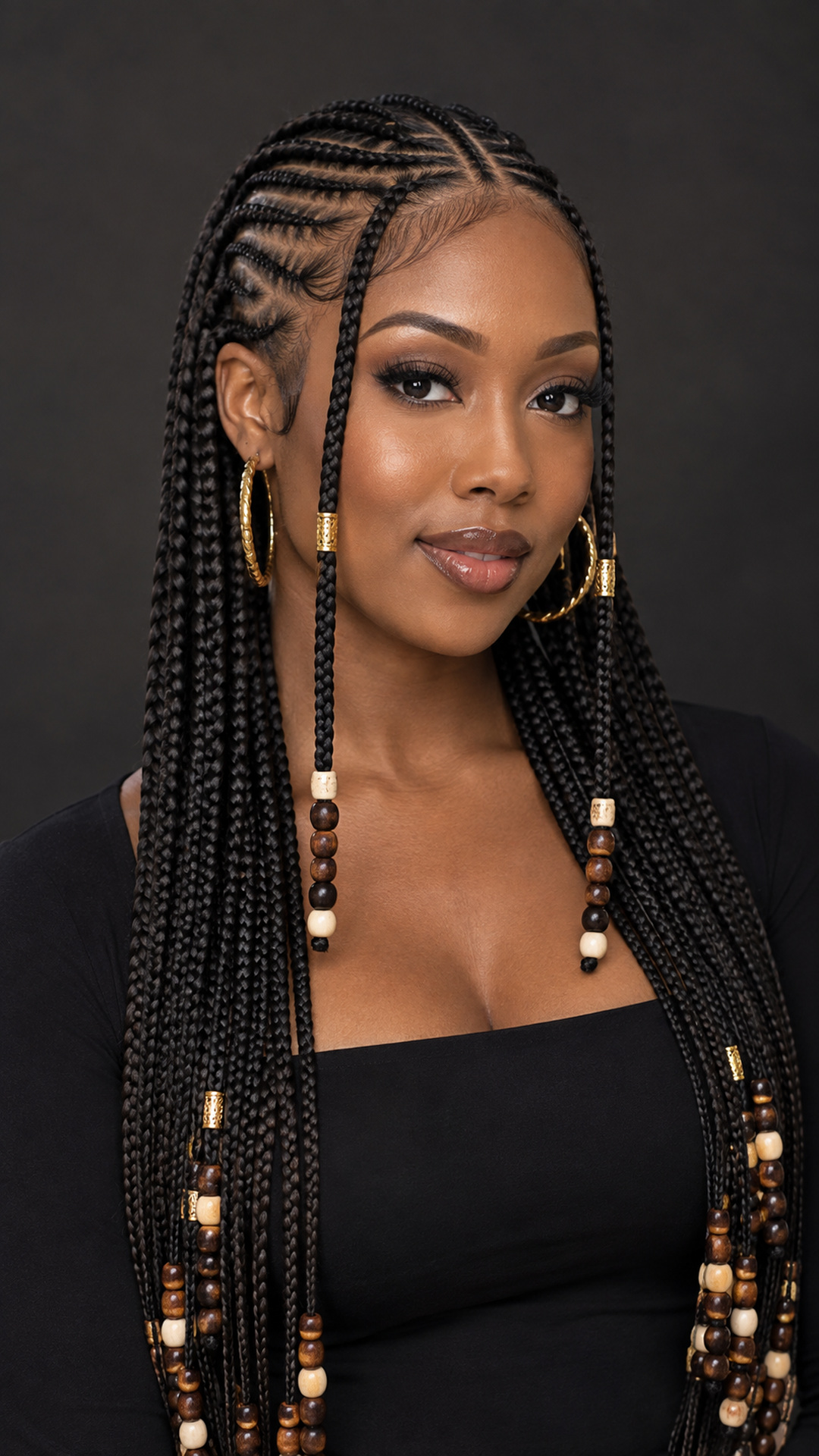 Fulani braids perlées