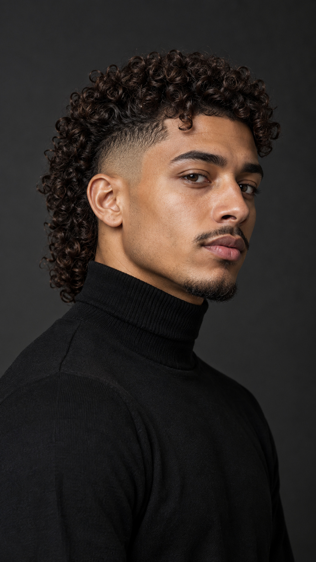 Burst fade mullet