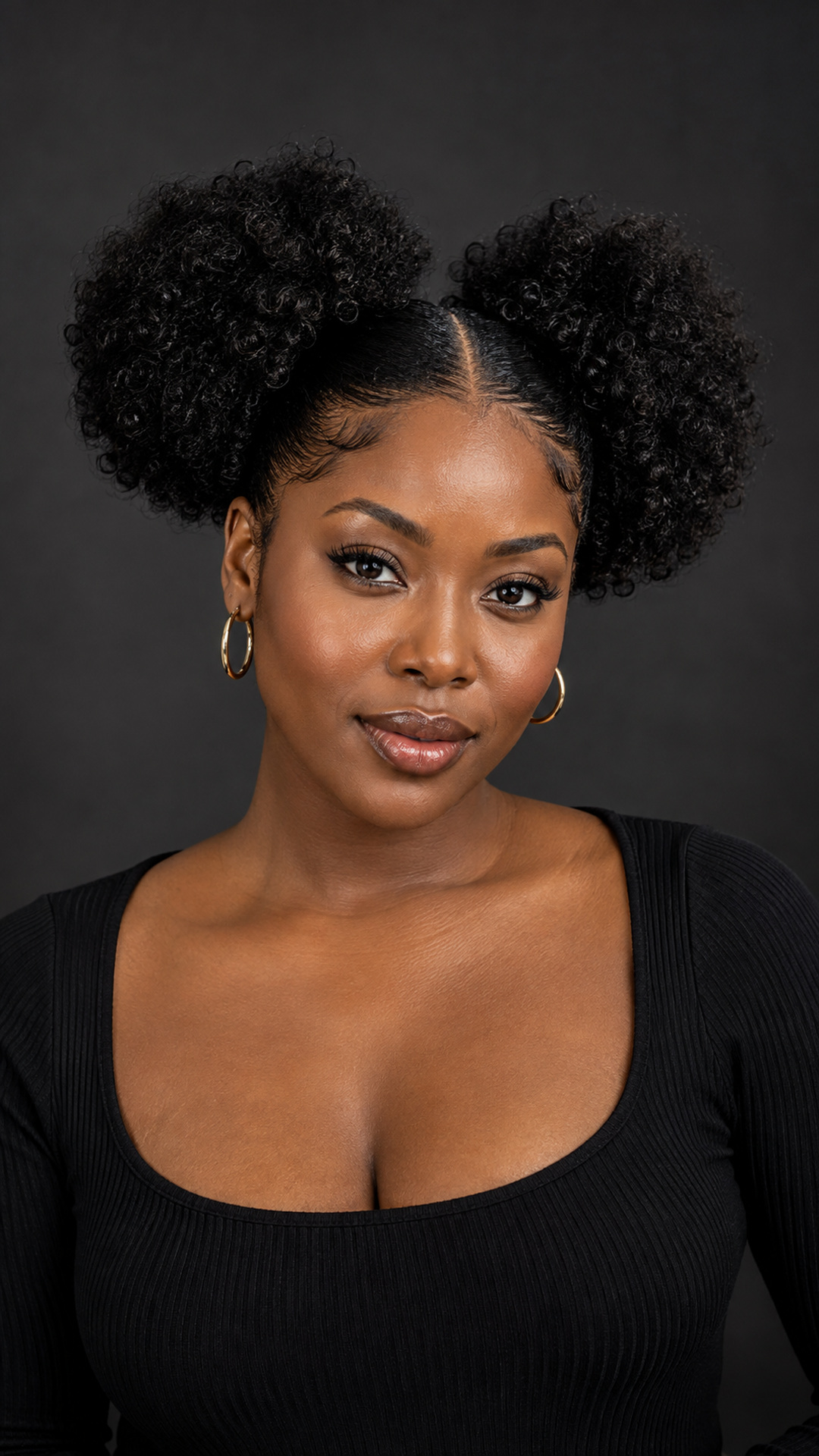Double afro puff